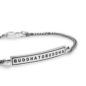 Buddha to Buddha 901 Essential Logo Anklet Silver Large