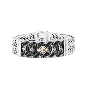 Buddha to Buddha 141 Esther Double XS Black Spinel Limited Bracelet Silver Gold 14kt